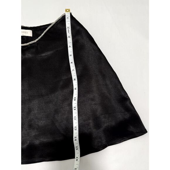 Meshki Taluha Diamante Black Mini Flute skirt XS (size2) - Picture 6 of 7